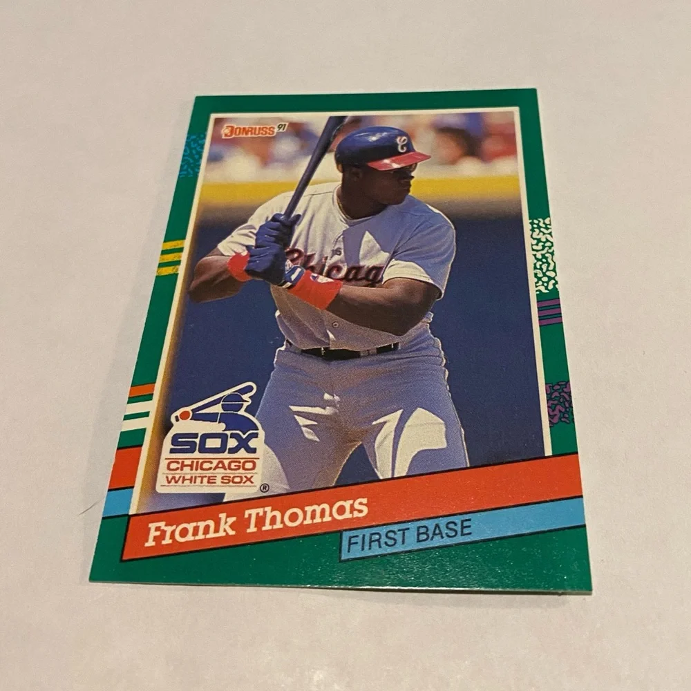 Frank Thomas RC Rookie 1990 Donruss Baseball Card Vintage Collectible